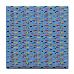 Miniature Car Buses Trucks School Buses Tile Coasters by Mariart