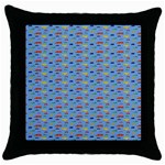 Miniature Car Buses Trucks School Buses Throw Pillow Case (Black) Front