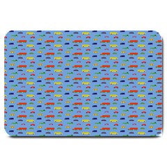 Miniature Car Buses Trucks School Buses Large Doormat  by Mariart