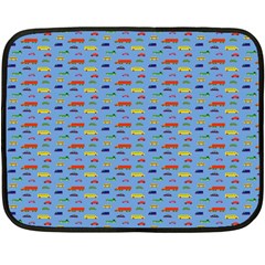 Miniature Car Buses Trucks School Buses Fleece Blanket (mini) by Mariart