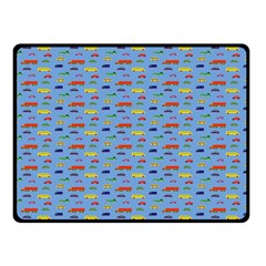 Miniature Car Buses Trucks School Buses Fleece Blanket (small)