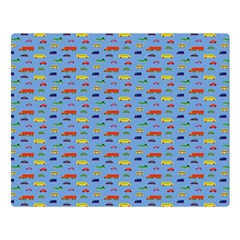 Miniature Car Buses Trucks School Buses Double Sided Flano Blanket (large)  by Mariart