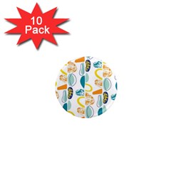 Pebbles Texture Mid Century 1  Mini Magnet (10 Pack)  by Mariart