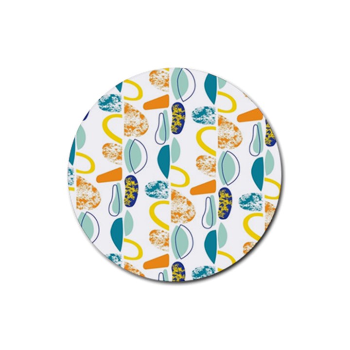 Pebbles Texture Mid Century Rubber Round Coaster (4 pack) 