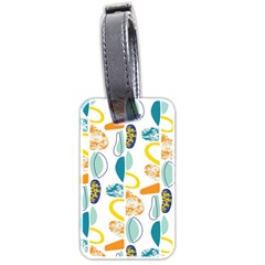 Pebbles Texture Mid Century Luggage Tags (two Sides) by Mariart