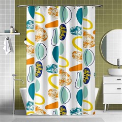 Pebbles Texture Mid Century Shower Curtain 48  X 72  (small)  by Mariart