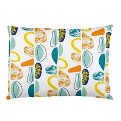 Pebbles Texture Mid Century Pillow Case (two Sides) by Mariart