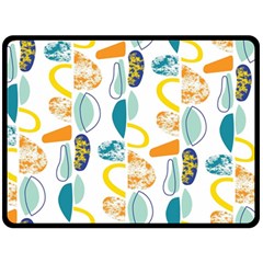 Pebbles Texture Mid Century Double Sided Fleece Blanket (large) 