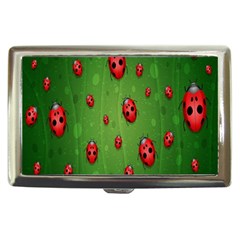 Ladybugs Red Leaf Green Polka Animals Insect Cigarette Money Cases