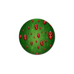 Ladybugs Red Leaf Green Polka Animals Insect Golf Ball Marker (4 Pack) by Mariart