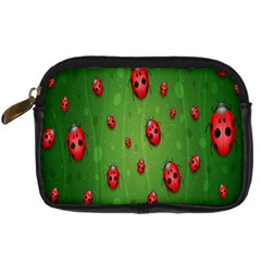 Ladybugs Red Leaf Green Polka Animals Insect Digital Camera Cases