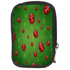 Ladybugs Red Leaf Green Polka Animals Insect Compact Camera Cases