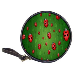 Ladybugs Red Leaf Green Polka Animals Insect Classic 20-CD Wallets