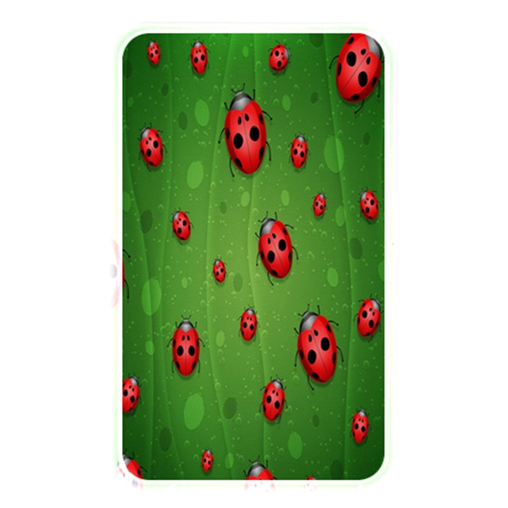 Ladybugs Red Leaf Green Polka Animals Insect Memory Card Reader