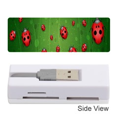 Ladybugs Red Leaf Green Polka Animals Insect Memory Card Reader (Stick) 