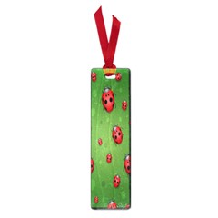 Ladybugs Red Leaf Green Polka Animals Insect Small Book Marks by Mariart