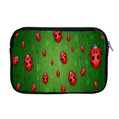 Ladybugs Red Leaf Green Polka Animals Insect Apple MacBook Pro 17  Zipper Case