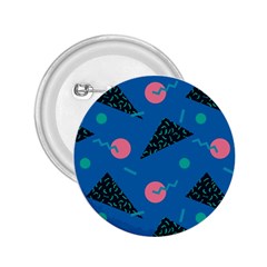 Seamless Triangle Circle Blue Waves Pink 2 25  Buttons by Mariart