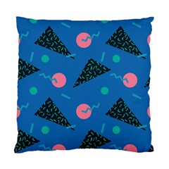 Seamless Triangle Circle Blue Waves Pink Standard Cushion Case (two Sides) by Mariart