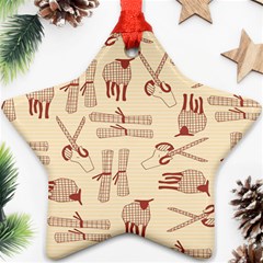 Sheep Goats Paper Scissors Ornament (star)