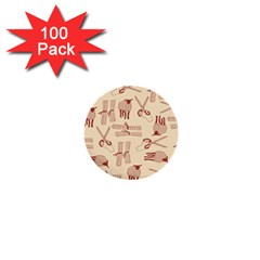 Sheep Goats Paper Scissors 1  Mini Buttons (100 Pack) 