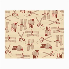 Sheep Goats Paper Scissors Small Glasses Cloth by Mariart