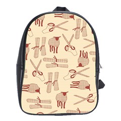 Sheep Goats Paper Scissors School Bags(large)  by Mariart