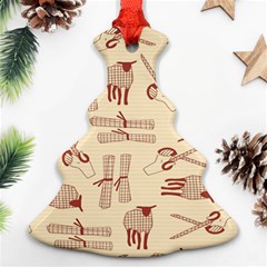 Sheep Goats Paper Scissors Christmas Tree Ornament (two Sides)