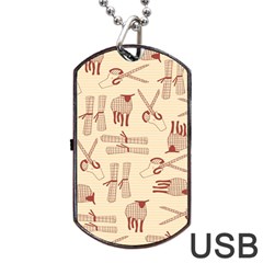 Sheep Goats Paper Scissors Dog Tag Usb Flash (one Side)