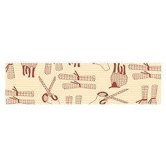 Sheep Goats Paper Scissors Satin Scarf (oblong)