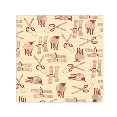 Sheep Goats Paper Scissors Small Satin Scarf (square)