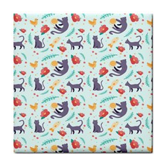 Redbubble Animals Cat Bird Flower Floral Leaf Fish Tile Coasters by Mariart