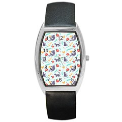 Redbubble Animals Cat Bird Flower Floral Leaf Fish Barrel Style Metal Watch