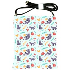 Redbubble Animals Cat Bird Flower Floral Leaf Fish Shoulder Sling Bags