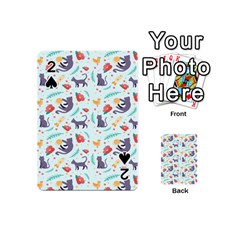 Redbubble Animals Cat Bird Flower Floral Leaf Fish Playing Cards 54 (mini)  by Mariart