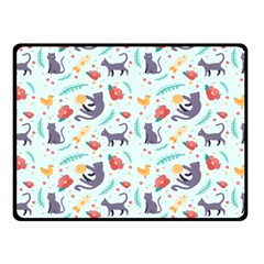 Redbubble Animals Cat Bird Flower Floral Leaf Fish Double Sided Fleece Blanket (small) 