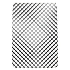 Simple Pattern Waves Plaid Black White Flap Covers (s) 