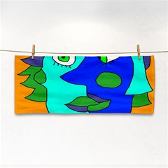 Visual Face Blue Orange Green Mask Cosmetic Storage Cases by Mariart