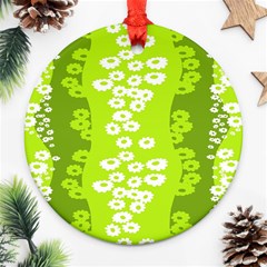 Sunflower Green Ornament (round)