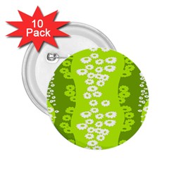 Sunflower Green 2 25  Buttons (10 Pack) 