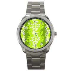 Sunflower Green Sport Metal Watch by Mariart