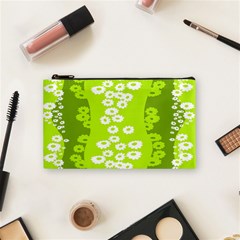 Sunflower Green Cosmetic Bag (small)  by Mariart