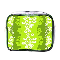 Sunflower Green Mini Toiletries Bags by Mariart