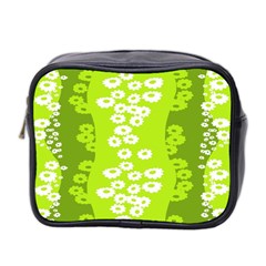 Sunflower Green Mini Toiletries Bag 2-side by Mariart