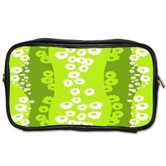 Sunflower Green Toiletries Bags by Mariart