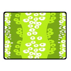 Sunflower Green Fleece Blanket (small) by Mariart