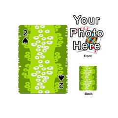 Sunflower Green Playing Cards 54 (mini)  by Mariart