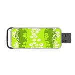 Sunflower Green Portable USB Flash (One Side) Front