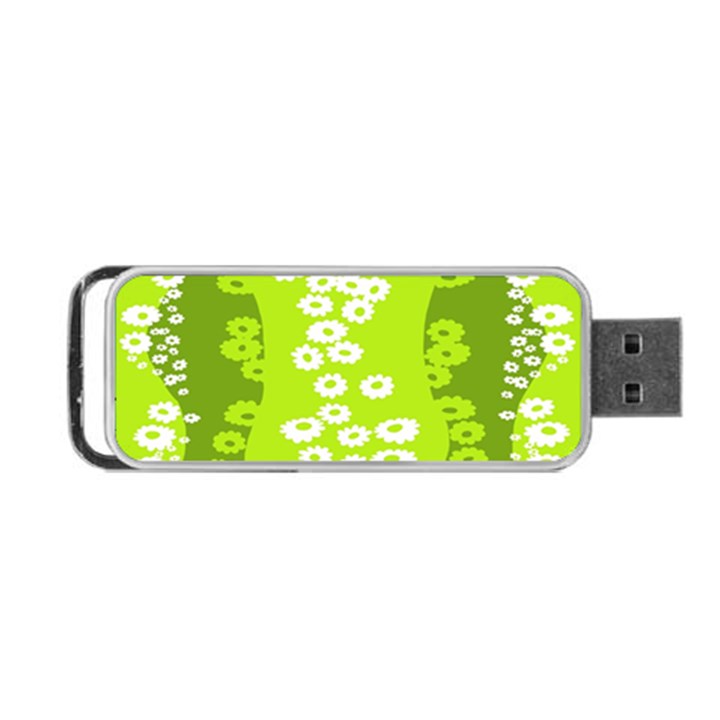 Sunflower Green Portable USB Flash (One Side)