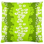 Sunflower Green Standard Flano Cushion Case (One Side) Front